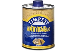 TIMPEST ANTITARLO LT. 0,500 - base solvente attivo contro tarli, larve, termiti e parassiti del legno - liquido pronto all'uso