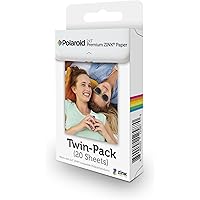 Polaroid 2x3 Zink Zero Photo Paper 20 Sheets - Compatible with Polaroid Snap/SnapTouch Instant Print Digital Cameras & Polaroid Zip Mobile Photo Printer
