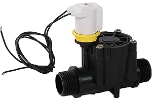 RPE Elettrico betätigtes Valvola solenoide 1 "Filettatura Esterna 24 VAC Senza Controllo Flow, Nero, 13 x 14 x 7 cm, nd628