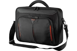 Targus Laptopväska, passar bärbara datorer upp till 18 tum, klassisk musseldesign, förstärkt fodral med axelrem och vadderat