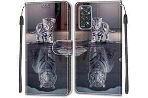 SIENIANLINE Funda para Xiaomi Redmi Note 11 Global/Xiaomi Redmi Note 11S Global, con [Ranura para Tarjeta] [Cierre Magnético] de Funda Magnética con Tapa para Xiaomi Redmi Note 11 Global/Note 11S Global