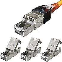 Connettori RJ45 Cat 8 Senza Attrezzi - 4 Pezzi, Schermati, Per Cavo Ethernet Fino A 40 Gbit/s - Foto 10