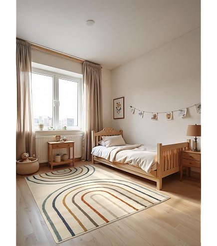 Tapis De Chambre Licorne Doux & Antidérapant – Motif Dessin Animé 3D – Poils Courts – 120x160 Cm – Décoration Enfant Fille Garçon