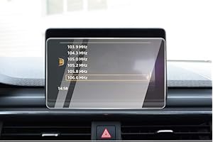 CDEFG per A4 B9 A5 Q5 Car Navigation Glass Pellicola protettiva 9H Scratch Resistant Anti-Fingerprint GPS Proteggi Schermo Trasparente Screen Protector (7 Inches)