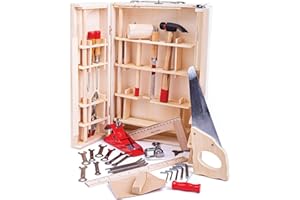 Bigjigs Toys Scatola degli Attrezzi per Ragazzi