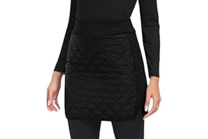 MoFiz Women's Winter Quilted Skirts Warm Insulated Puffer Skirt with Full Zipper Snow Skorts for Casual Golf Hiking Outdoor