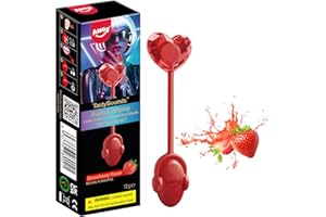 Amos Música Piruletas Chuches, 1x Sabor Fresa Audio Canto Piruleta Caramelos, Únicas Piruletas Navidad Dulce Regalo, Lollipop Perfecta Sin Azucar Para Fiestas Regalo-1 (1x Fresa-1)