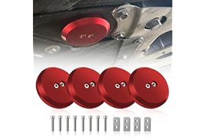 Chelhead Accessoires de cric de sol Corvette Adaptateur de coussinet de cric en aluminium massif compatible avec Corvette C5 C6 C7 C8 Z06 Zr1 et Porsche 911 944 964 993 Boxster Cayman 1997-2023, Rouge