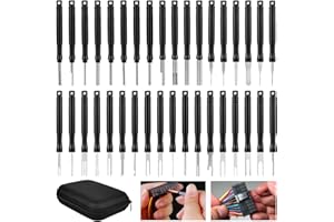 Nizirioo Set di attrezzi per la rimozione del terminale, 36 pezzi, con custodia protettiva, strumento di sblocco per la maggior parte dei connettori terminali