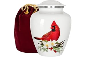 Trupoint Memorials | Urnes de crémation | Cendres humaines | Urnes décoratives | Urnes pour Femmes et Hommes | Urnes pour Adultes | Urnes funéraires - Cardinal | Grandes | Jusqu'à 90 kg (Cardinal)