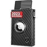 DODENSHA Portafoglio Airtag con Portamonete | Slim Portafoglio 10+ Carte | Protezione RFID | portafoglio uomo piccolo | Porta