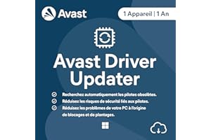 Avast Driver Updater 2026 | 1 appareil | 1 An | Code d'activation envoi par email