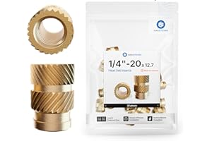 CNC Kitchen, inserto filettato originale 1/4"-20x12,7 (ad esempio per il fissaggio die macchine fotografiche)