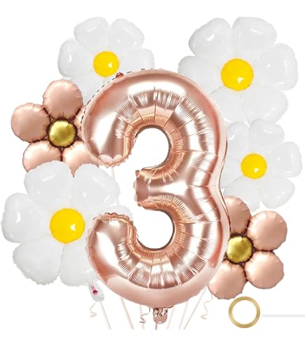 Schmetterling Geburtstagsdeko Für Mädchen – 3. Geburtstag Set Mit Ballons, Banner, Torten-Deko & Luftballons