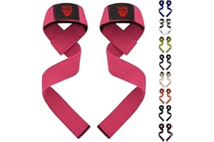WFX Sangles d'haltérophilie rembourrées en néoprène pour Gym, entraînement croisé - Sangles d'haltérophilie - Fitness - Musculation - Exercice de Puissance - pour Homme et Femme