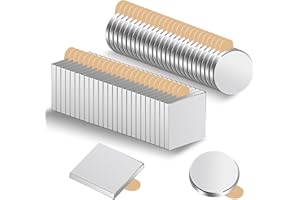 Pilikoll opakowanie 50 sztuk magnesów samoprzylepnych 10 x 1 mm Magnesy okrągłe i kwadratowe Samoprzylepny mocny magnes neodymowy Mocne mini magnesy samoprzylepne Płaskie magnesy samoprzylepne do tabl