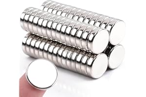 DGDUBRB Fridge Magnets, 12x2mm Small Magnets for Whiteboard, Strong Rare Earth Magnet s, Neodymium Magnet s for Crafts, Notice Board, Office, Refrigerator, 42Pcs