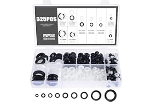 Knpwer 325 Pcs Oeillets en Caoutchouc,9 Tailles Kit d'œillets en Caoutchouc,Oeillets Souple Passe Fils d'Etanchéité Kit Pour Fils, Prise et Câble