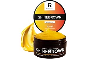 BYROKKO Shine Brown Sunbed Tanning Accelerator 210 ml, snabbt bronsande solkräm som är effektiv i solarier och utomhus för djup naturlig solbränna, långvarig återfuktande formula med naturliga oljor