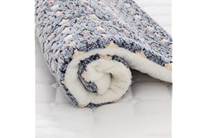 LINGJIONG Couverture apaisante pour Chat, Moelleuses Peluche Couvertures Flanelle pour Chiens Chat Tapis Double Face Lavable Doux et Chauds Housse Compagnie Chien Canapé-lit