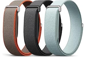 RenSheng 3 PSC mjuka armband kompatibla med Google Fitbit Air Remmar, ersättning vävd rem för Google Fitbit Air-armband