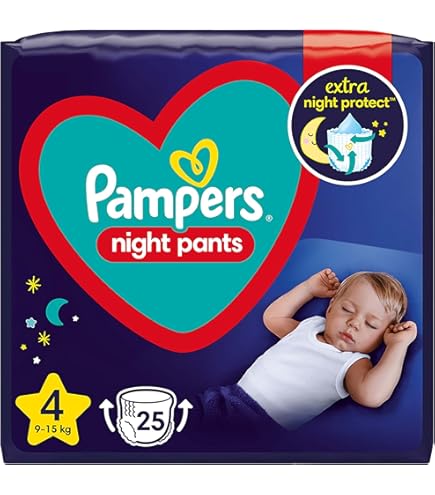 Pampers - Night Pants - Maat 4 - Mega Pack - 120 stuks - 9/15 KG Pampers - Night Pants - Maat 4 - Mega Pack - 120 stuks - 9/15 KG