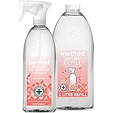 Method Antibacterial Spray, All Purpose Cleaner, Peach Blossom, 828 ml + Method Antibacterial Spray Refill, All Purpose Clean