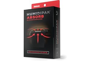 Sistema D'Addario Guitar Dehumidifier - Kit Humidipak Absorb - Sistema automatico di controllo dell'umidità - Sistema di controllo dell'umidità a due vie per chitarra privo di manutenzione