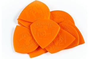 Dan's Guitar Store - Precision Pick 0.70mm - 10-pack Grippy Precision Medium to thin High-Visibility Plectrums for Professionals