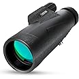 Cason -10x50 Monoculars for Long Distance,High Power Monocular Telescope for Adults & Kids with BAK4 Prism |Super Bright |FMC Lens, Suitable for Bird Watching,Outdoors,Travel(Black)