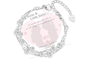 QianSiLi Christmas Gifts For Women 925 Silver Bracelet for Women Mini Stars Beaded Charm Bracelet Box Chain Layered Bracelets Anniversary/Birthday/Valentine's Day Gift for Her