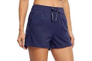 WILLIT Damen Shorts Wanderhose Yoga Lounge Shorts Sporthose Aktiv Laufen Shorts Comfy Casual Shorts mit Taschen 2.5"