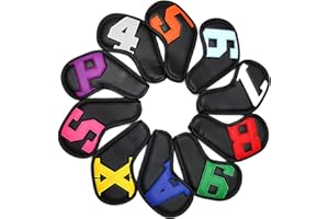 SHABIER Colorato Numero Golf Testa di Ferro Copre Testa Ferro Cunei Copricapo 4-9 ASPX 10pcs