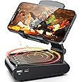Rolgno Portable Bluetooth Speaker with Phone Stand, [Bluetooth 5.1] [HD Surround Sound ] Wireless Speaker with Adjustable & Foldable Phone Holder, 6H Playtime, Compatible with iPhone/iPad/Samsung
