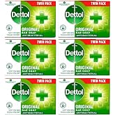 Dettol Original Antibacterial Soap 100g | Cleaning and Antibacterial Protection for Hands and Body | 6 x 100g