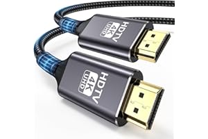 Gulemfy Cable HDMI 4K 2m, Cable HDMI 2.0 Alta Velocidad 18Gbps Nylon Trenzado 4K@60Hz, con Ethernet HDR ARC UHD 3D 1080P Compatible con Monitor, TV Fernseher, Blu-ray, PS5/4/3, Xbox, Laptop