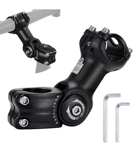 Guidon Vélo Aluminium QWORK 22.2x560mm - Pour VTC, Randonnée, Ville - Ergonomique, Léger, Solide - 7