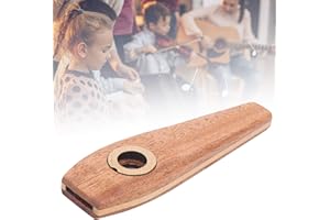 AMONIDA Kazoo in legno, bellissimo flauto kazoo in legno generoso utile con design umanizzato per appassionati di musica per club di musica per principianti per esibizioni all'aperto
