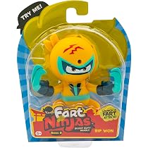 Fart Ninjas | 8 Figure da Collezione | Green Stars: Na Yu Stank Serie 8 | 10 Suoni di Puzzette Realistici Attivati dal Movimento | Regali e Giocattoli per Bambini dai 5 Anni in Su