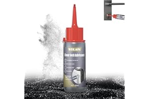 WEILAOK Graphite Lock Lubricant, Graphite Powder for Locks, graphite Powder, Dry Lube, Lock Lubricant Spray for Lubricating Door Locks, Window Hinges, Door and Window Tracks, etc, 60 ML
