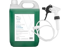 KSIDUT Williams Racing - 5L - Heavy Duty Non-Acidic Wheel Cleaner - Includes Long Hose Trigger - For Home or Professional Use - Easy to Use