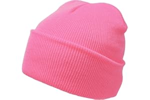 KOMONEE Beanie Hat Plain Soft Comfortable Casual for Men Women Warm Knitted Winter Woolly Skully Ski Headwear