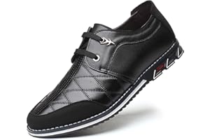MOODENG Scarpe Casual in Pelle da Uomo Scarpe Brogue Scarpe Eleganti Oxford da Lavoro Moda Formale Punta a Punta Stringate Selvaggio Leggero Piatto Grande Taglia Nero