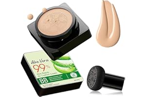 HOUSN Pilzkopf Luftkissen CC Creme, Foundation Cover Concealer, Moisturising BB Creme, Air Cushion CC Cream, Wasserdichte Makellose Foundation Full Coverage, Natürlicher Concealer