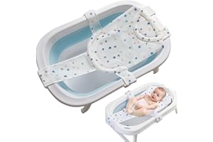 KLLJ Asiento de Bañera para Bebé,Red de Soporte para Bañera,Asiento de Bañera para Bebés,Asiento de Apoyo,Malla Ducha para Bañera de Bebé,Soporte para Baño para Bebés Ducha Malla Bañ