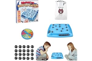 PTBWS Jeu D'éChecs MagnéTique,Magnetic Chess Game,Échiquier magnétique, Jeux Magnetique Enfant,Jeu De Pierres Magnétiques, Jeu de Dames Éducatif pour Les Réunions de Famille
