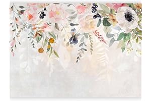 murando - Carta da Parati Adesiva Fiori 392x280 cm Fotomurali Adesivi Murali Rivestimento Parete Moderna per Pareti Adesiva Muro Decorativo Fotomurale Natura Botanica Motivo Impianti colorato