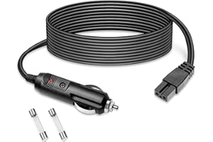 WOWLED 3m Car Cooler Box Car Replacement Cable,12V Mini Fridge Power Adapter Extension Cable for Portable Car Fridge Freezer, Electric Automotive Refrigerators