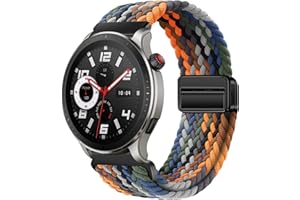 BIRDTOBR Armband Kompatibel mit Amazfit GTR 4/ GTR 3/ GTR 2/ GTR 47mm, 22mm Doppelmagnet Einstellbar Nylon Ersatzarmband, Schnell Trocknendes Breathable Sportarmband für GTR 4 Pro/GTR 3 Pro/GTR 2e