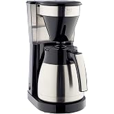 Melitta, Inox Easy Top II Therm 1023-10, Drip Coffee Maker, Thermal Jug, Detachable Filter Holder, 1 x 4 Filters, 1050 W, Sta